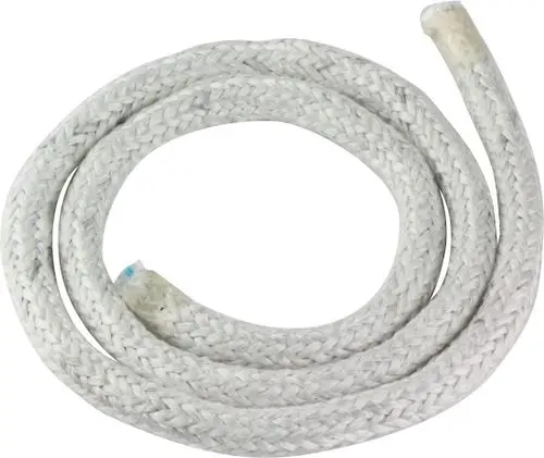 Weiße Dichtschnur, spiralgefertigt, die für Anwendungen geeignet ist. Die Marke Bosch ist auf der Verpackung erkennbar.